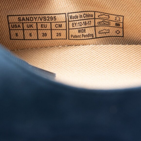 Vionic Coast Sandy Shoes Lace Up Espadrilles Summer Comfortable Suede Blue 8 - Picture 7 of 8